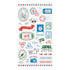 Midori Transfer Stickers STAMPS EPHEMERA Print-On Stickers Rub -On Stickers Transfer Stickers Translucent Stickers | 2587