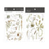MU Lifestyle Print-On Stickers Rub-On Stickers Transfer Stickers Translucent Stickers 201 | Postage Ephemera Leaves Postage Stamps