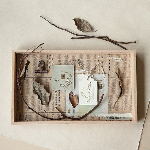 MU Lifestyle Print-On Stickers Rub-On Stickers Transfer Stickers Translucent Stickers 201 | Postage Ephemera Leaves Postage Stamps