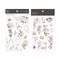 MU Lifestyle Print-On Stickers Rub-On Stickers Transfer Stickers Translucent Sticker 205 | Pink Roses Yellow Roses Rose Bouquet