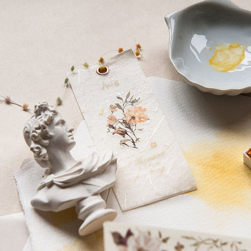 MU Lifestyle Print-On Stickers Rub-On Stickers Transfer Stickers Translucent Sticker 205 | Pink Roses Yellow Roses Rose Bouquet