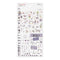 Midori Seal Collection LAVENDER Color Series Planner Stickers Movable Stickers Notebook Stickers Coordinating Stickers | 2596 Lavender