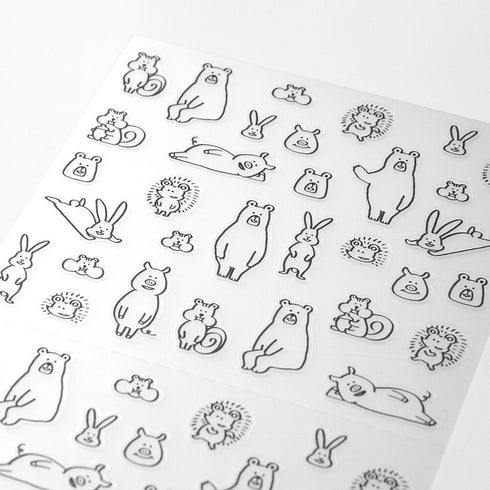 Midori Seal Collection WILDLIFE CHAT SERIES Planner Stickers Movable Stickers Notebook Stickers Coordinating Stickers | 2590