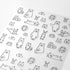 Midori Seal Collection WILDLIFE CHAT SERIES Planner Stickers Movable Stickers Notebook Stickers Coordinating Stickers | 2590