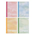 Kokuyo BLUE A7 LIMITED EDITION Watercolor B Ruled 6mm Ruled Notebook Washi Tape Keychain Clear Pouch Complete Set | 99K-242BN