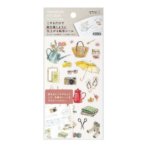 Midori Transfer Stickers TOOLS For LIVING Print-On Stickers Rub -On Stickers Transfer Stickers Translucent Stickers | 2583