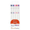 Zebra Sarasa R ENGLISH STUDY SET 0.4mm Push Clip Gel Pen Super Saturated Ink Five Colors Sarasa R Study Sets | JJS29-R1-5C