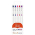 Zebra Sarasa R ENGLISH STUDY SET 0.4mm Push Clip Gel Pen Super Saturated Ink Five Colors Sarasa R Study Sets | JJS29-R1-5C