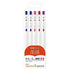 Zebra Sarasa R MATH STUDY SET 0.4mm Push Clip Gel Pen Super Saturated Ink Five Colors Sarasa R Study Sets | JJS29-R1-5C
