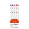 Zebra Sarasa R SOCIETY STUDY SET 0.4mm Push Clip Gel Pen Super Saturated Ink Five Colors Sarasa R Study Sets | JJS29-R1-5C