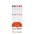 Zebra Sarasa R SOCIETY STUDY SET 0.4mm Push Clip Gel Pen Super Saturated Ink Five Colors Sarasa R Study Sets | JJS29-R1-5C