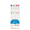 Zebra Sarasa R MATH STUDY SET 0.4mm Push Clip Gel Pen Super Saturated Ink Five Colors Sarasa R Study Sets | JJS29-R1-5C