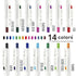 Zebra Sarasa R JAPANESE STUDY SET 0.4mm Push Clip Gel Pen Super Saturated Ink Five Colors Sarasa R Study Sets | JJS29-R1-5C