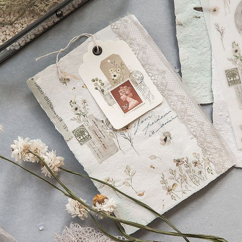 MU Lifestyle Print-On Stickers Rub-On Stickers Transfer Stickers Translucent Stickers 200 | Moon Dried Flowers Magic Majick