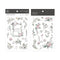 MU Lifestyle Print-On Stickers Rub-On Stickers Transfer Stickers Translucent Sticker 204 | Heart of the Garden