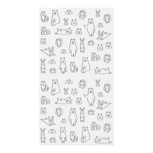 Midori Seal Collection WILDLIFE CHAT SERIES Planner Stickers Movable Stickers Notebook Stickers Coordinating Stickers | 2590