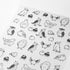 Midori Seal Collection BIRDS CHAT SERIES Black and White Planner Stickers Movable Stickers Notebook Stickers Coordinating Stickers | 2593