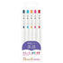 Zebra Sarasa R ENGLISH STUDY SET 0.4mm Push Clip Gel Pen Super Saturated Ink Five Colors Sarasa R Study Sets | JJS29-R1-5C