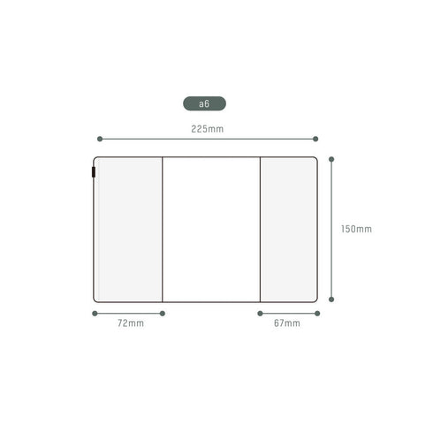 Analogue Keepers A6 PVC COVER Zippered Pouch PVC Cover Cover Pouch Zippered Storage Pouch | 105 x 148mm