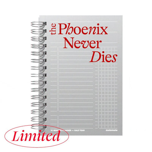 MOTEMOTE PHOENIX 10 Minute Planner Half Year Planner Six Month Planner Semi-Annual Planner | Half Year - USA located!