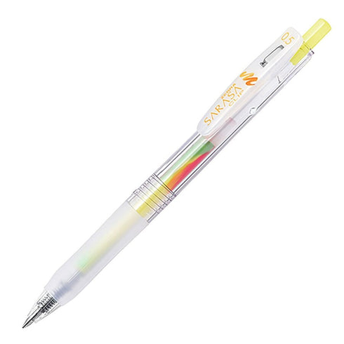 Zebra Sarasa Clip Marble HAWAIIAN PINEAPPLE Color Gel Pen 0.5mm Push Clip Gel Pen Super Saturated Ink | JJ75