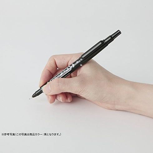 Zebra McKee BLUE Permament Dual End Marker Oil-Based Ink Fine and Extra Fine Point 0.5mm 1.00mm Marker Set | MO-120-MC