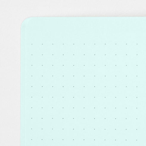 Midori A5 BLUE Color DOT GRID 5mm Notebook Color Pages Midori A5 Notebook Foil Stamped Dot Grid Notebook 5mm Dot Grid | 15271006 56 Pages