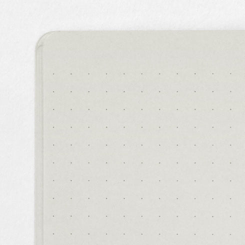 Midori A5 GRAY Color DOT GRID 5mm Notebook Color Pages Midori A5 Notebook Foil Stamped Dot Grid Notebook 5mm Dot Grid | 15271006 56 Pages