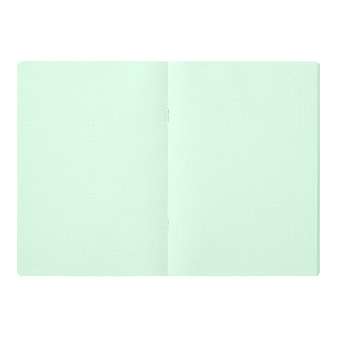 Midori A5 GREEN Color DOT GRID 5mm Notebook Color Pages Midori A5 Notebook Foil Stamped Dot Grid Notebook 5mm Dot Grid | 15271006 56 Pages