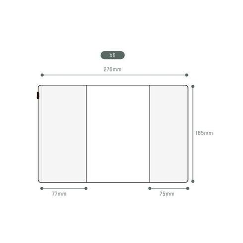 Analogue Keepers B6 PVC COVER Zippered Pouch PVC Cover Cover Pouch Zippered Storage Pouch | 185 x 270mm