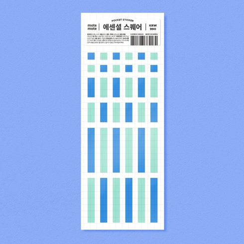 MOTEMOTE ESSENTIAL ELLIPSE Transparent Highlight Stickers No Smear Highlight Pocket Stickers Line Stickers One Line Highlight | 170 X 65mm