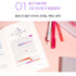 MOTEMOTE ESSENTIAL SPREAD Transparent Highlight Stickers No Smear Highlight Pocket Stickers Line Stickers One Line Highlight | 170 X 65mm