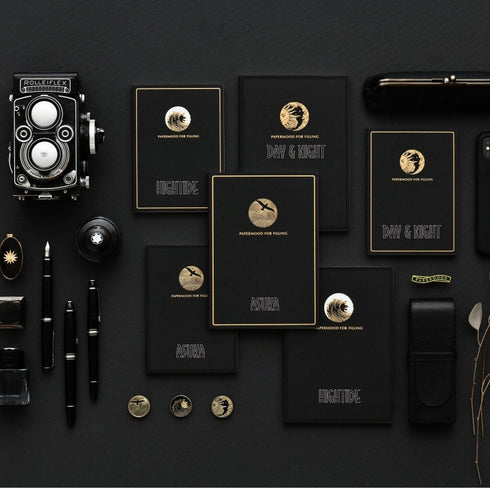 Papermood A6 HIGHTIDE 52gsm Tomoe River 3.5mm or BLANK Grid Paper Grid Undated Softcover Notebook Planner Journal | 256 Pages