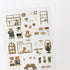 Suatelier GGUMI CAFÉ PVC Transparent Stickers Planner Stickers Coffee Stickers Café Stickers Pastry Stickers Mocha Stickers | 1145