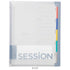 MARUMAN SESSiONS LIGHT BLUE B5 Binder Stufy Binder Subject Binder Index Tabs Binder Lay Flat BInder | F310 120 Sheet Capacity
