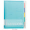 MARUMAN SESSiONS LIGHT BLUE B5 Binder Stufy Binder Subject Binder Index Tabs Binder Lay Flat BInder | F310 120 Sheet Capacity