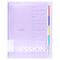 MARUMAN SESSiONS LIGHT PURPLE B5 Binder Stufy Binder Subject Binder Index Tabs Binder Lay Flat BInder | F310 120 Sheet Capacity