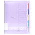MARUMAN SESSiONS LIGHT PURPLE B5 Binder Stufy Binder Subject Binder Index Tabs Binder Lay Flat BInder | F310 120 Sheet Capacity