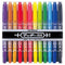 Zebra McKee 12 Piece Set Permament Dual End Marker Oil-Based Ink Fine and Extra Fine Point 0.5mm 1.00mm Marker Set | MO-120-MC