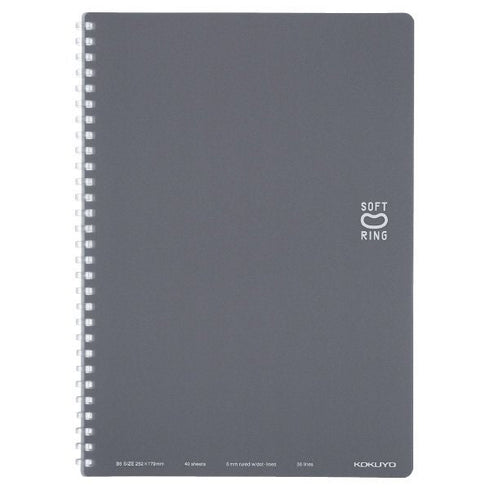 Kokuyo B5 Soft Ring GREEN Notebook Dotted Line 6mm Rule | 40 Sheets SV301