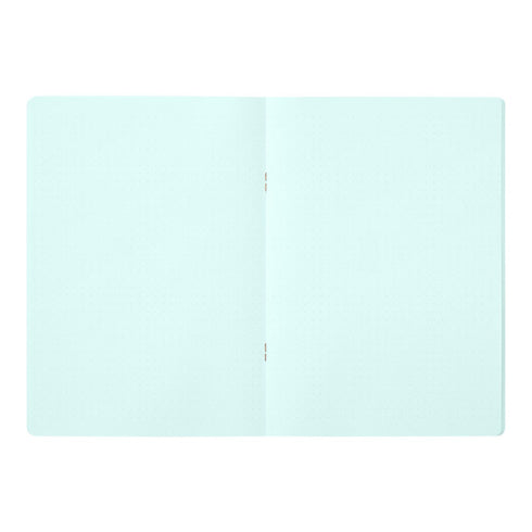 Midori A5 BLUE Color DOT GRID 5mm Notebook Color Pages Midori A5 Notebook Foil Stamped Dot Grid Notebook 5mm Dot Grid | 15271006 56 Pages
