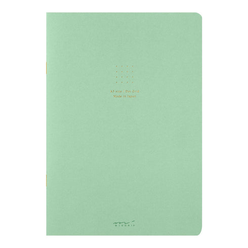 Midori A5 PURPLE Color DOT GRID 5mm Notebook Color Pages Midori A5 Notebook Foil Stamped Dot Grid Notebook 5mm Dot Grid | 15271006 56 Pages