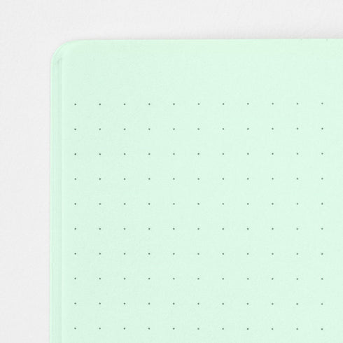 Midori A5 GREEN Color DOT GRID 5mm Notebook Color Pages Midori A5 Notebook Foil Stamped Dot Grid Notebook 5mm Dot Grid | 15271006 56 Pages