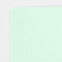 Midori A5 GREEN Color DOT GRID 5mm Notebook Color Pages Midori A5 Notebook Foil Stamped Dot Grid Notebook 5mm Dot Grid | 15271006 56 Pages