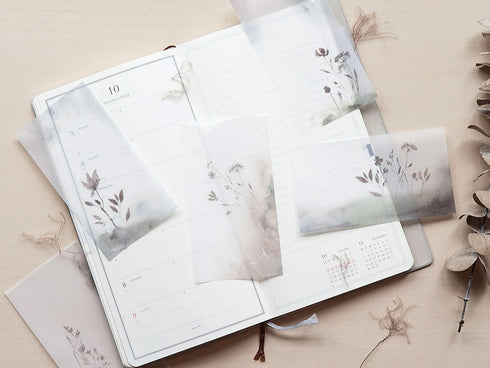 MU Lifestyle FOREST Peace Dyeing Tracing Paper Ephemera Vellum Paper Watercolor Paper Translucent Paper Planner Paper Scrapbooking | DTP-015