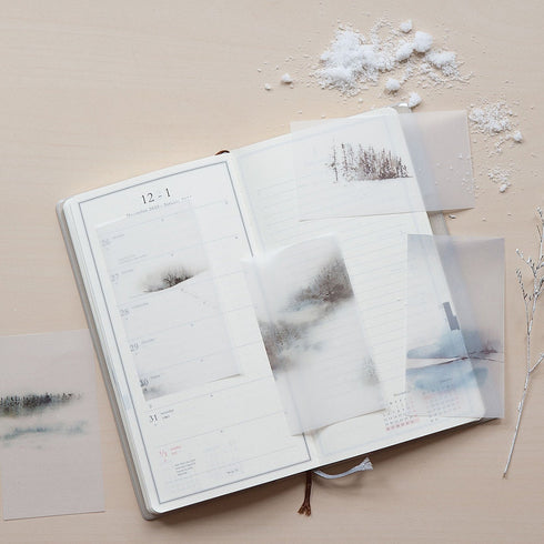 MU Lifestyle BRISK Walk Dyeing Tracing Paper Ephemera Vellum Paper Watercolor Paper Translucent Paper Planner Paper Scrapbooking | DTP-016