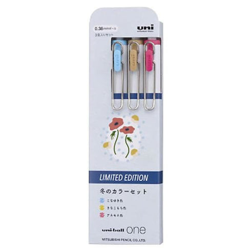 Uni-Ball One AUTUMN SET Modern Limited Edition 0.38 Color Gel Pen Set Knock Pen Gel Ink Pen Set | UMN-S-38 G3C