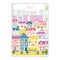 Midori A6 TOWN SKYLINE CITYSCAPE 3 Pocket Clear Folder | H175 x W119mm