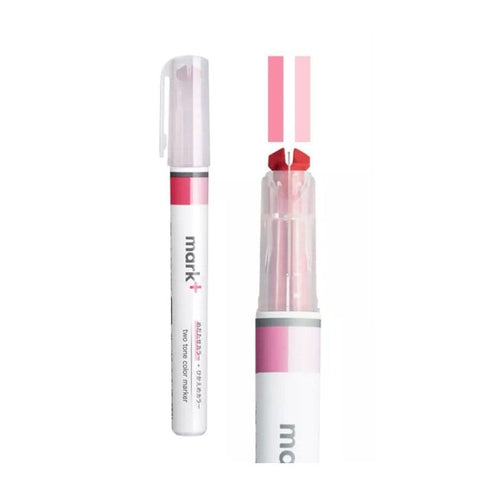 VIOLET Kokuyo Mark+ TWO Tone Highlighter Dual Way Highlighter Pen Two Way Highlighter Double Sided Highlighter Mark+ Highlighter | PM-MT100V