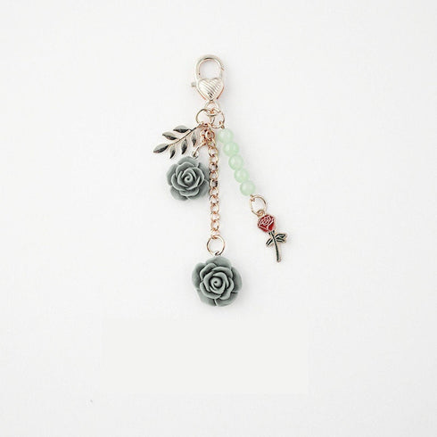 Japanese Clear PALE PINK ROSE Gold Bara 淡いピンクのバラ Black Rose Planner Charm Good Luck Notebook Charm Gothic Charm | 2.5 X .039 Inches